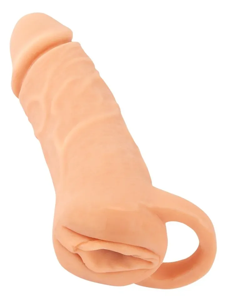 2-in-1 Extension & Masturbator 18,5 cm Penisöverdrag
