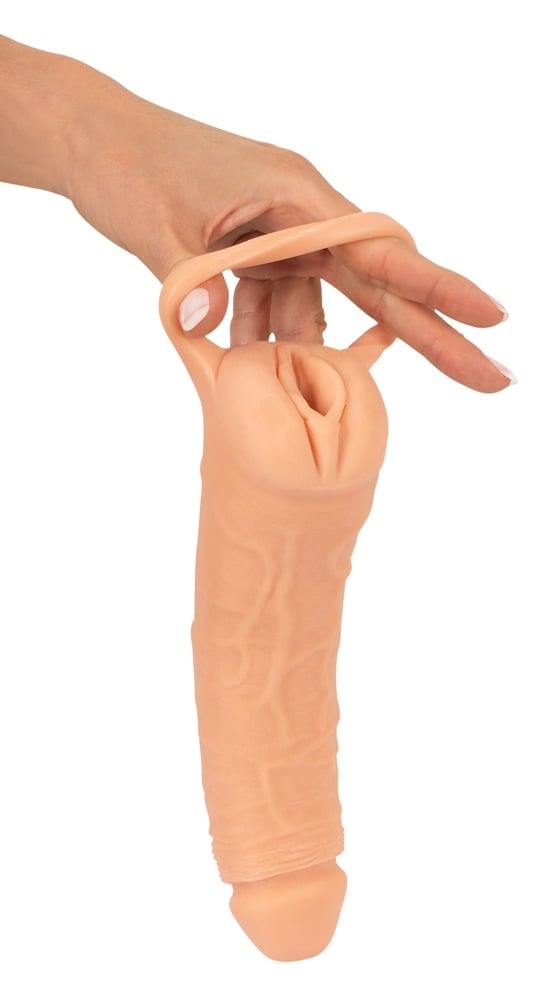 2-in-1 PenisFörlängning och Masturbator 24,8cm