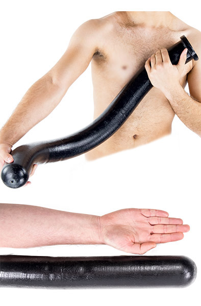 Analconda Blackmamba Spitting 90 cm Extra lång analdildo