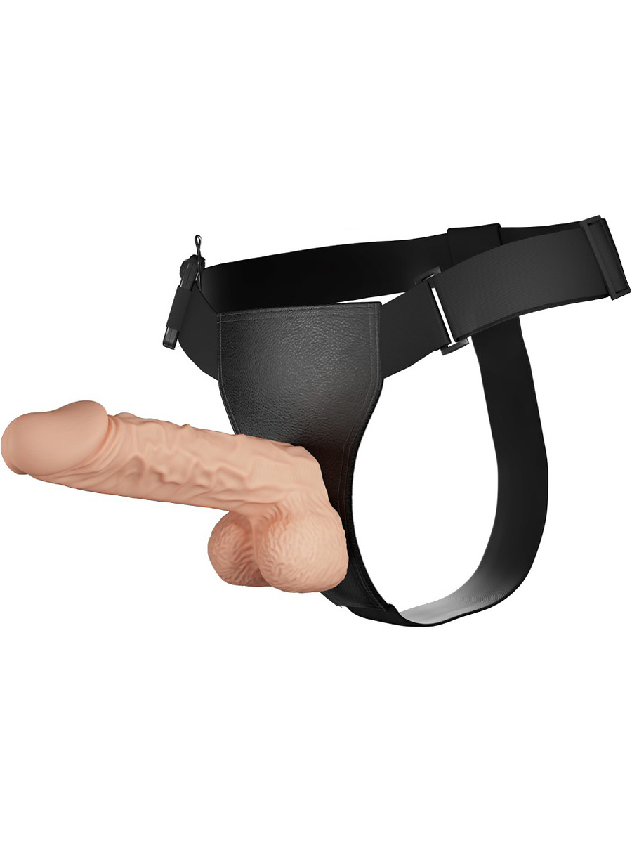Baile: Ultra Strap-On-Sele med Vibrator, 24 cm