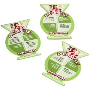 Ball and Chain Truth or Dare Party Glasunderlägg - Grön