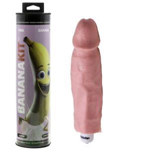 BananaKit Hemmagjord Dildovibrator - Ljusrosa