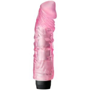 Baseks Realistisk Multispeed Dildovibrator XL 22 cm - Ljusrosa