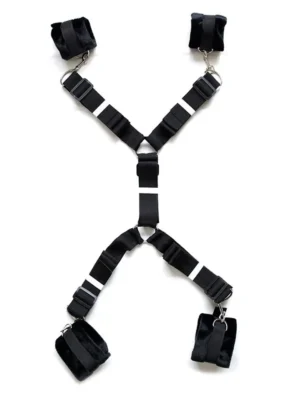 Bed Restraint Set With Cuffs Hand och fotbojor
