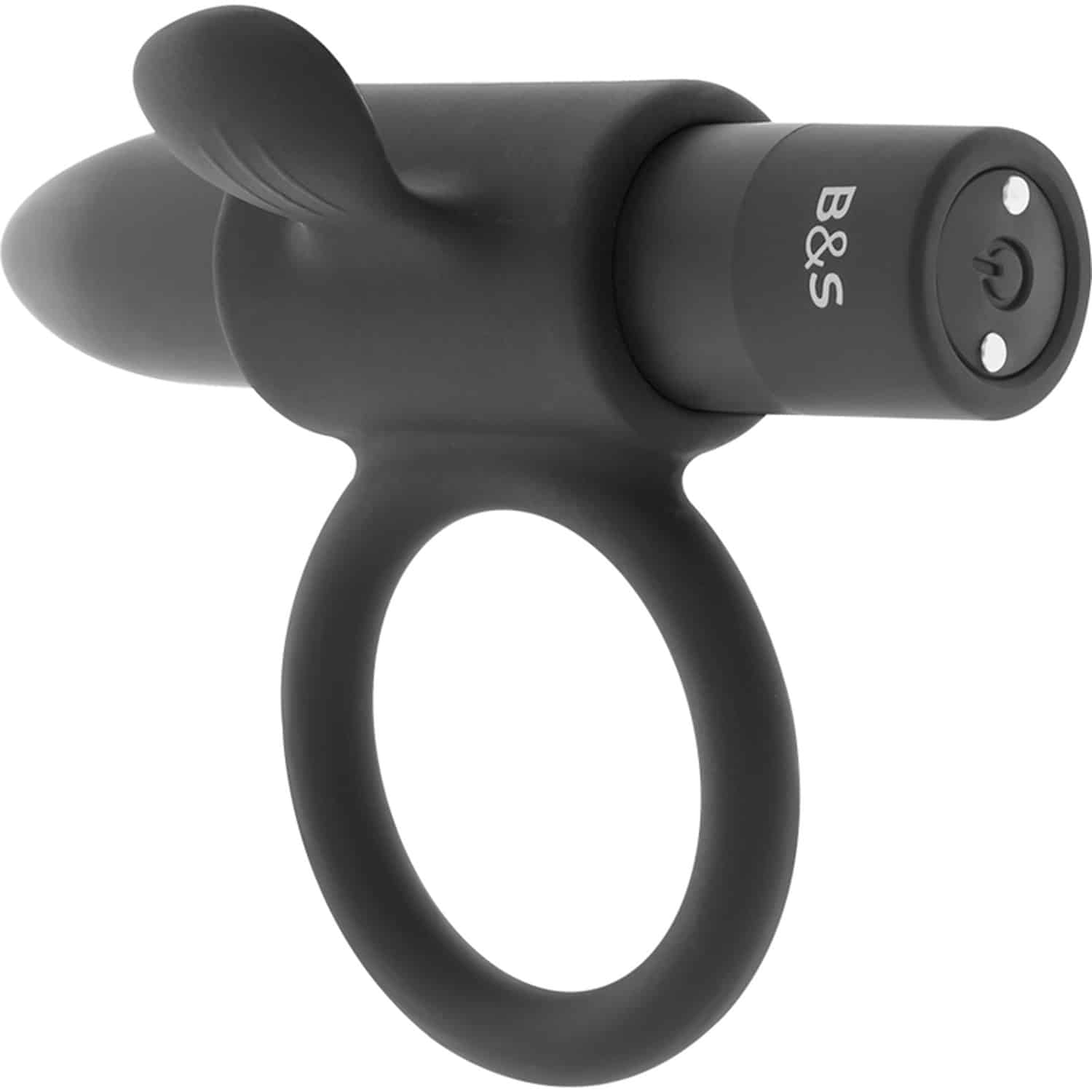 Black - Cameron Penisring med Bulletvibrator - Svart