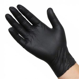 Black Ninja Latex disposable gloves (100 pcs.) - M