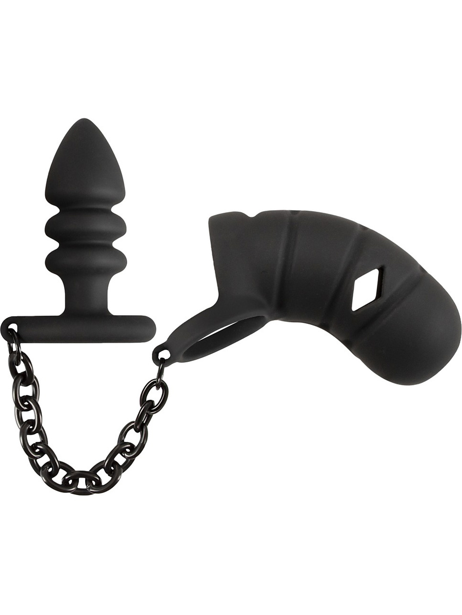 Black Velvets: Penisbur med Analplugg