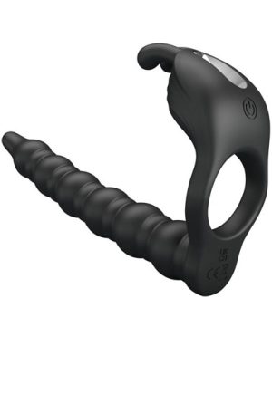 Blackney Penis Ring With Black Vibrator Plug Penisring med vibrator