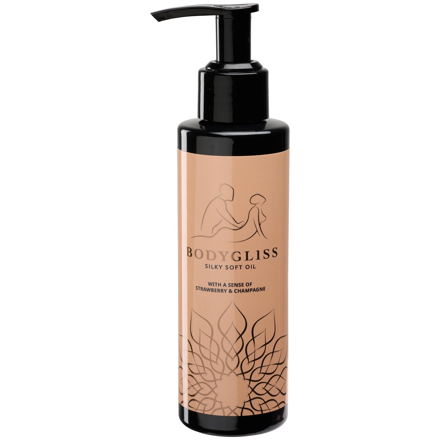 BodyGliss Silky Soft Jordgubbar och Champagne Massageolja 150 ml - Klar