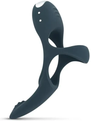 Boners Triple Vibrating Cockring Blue Penisring med vibrator