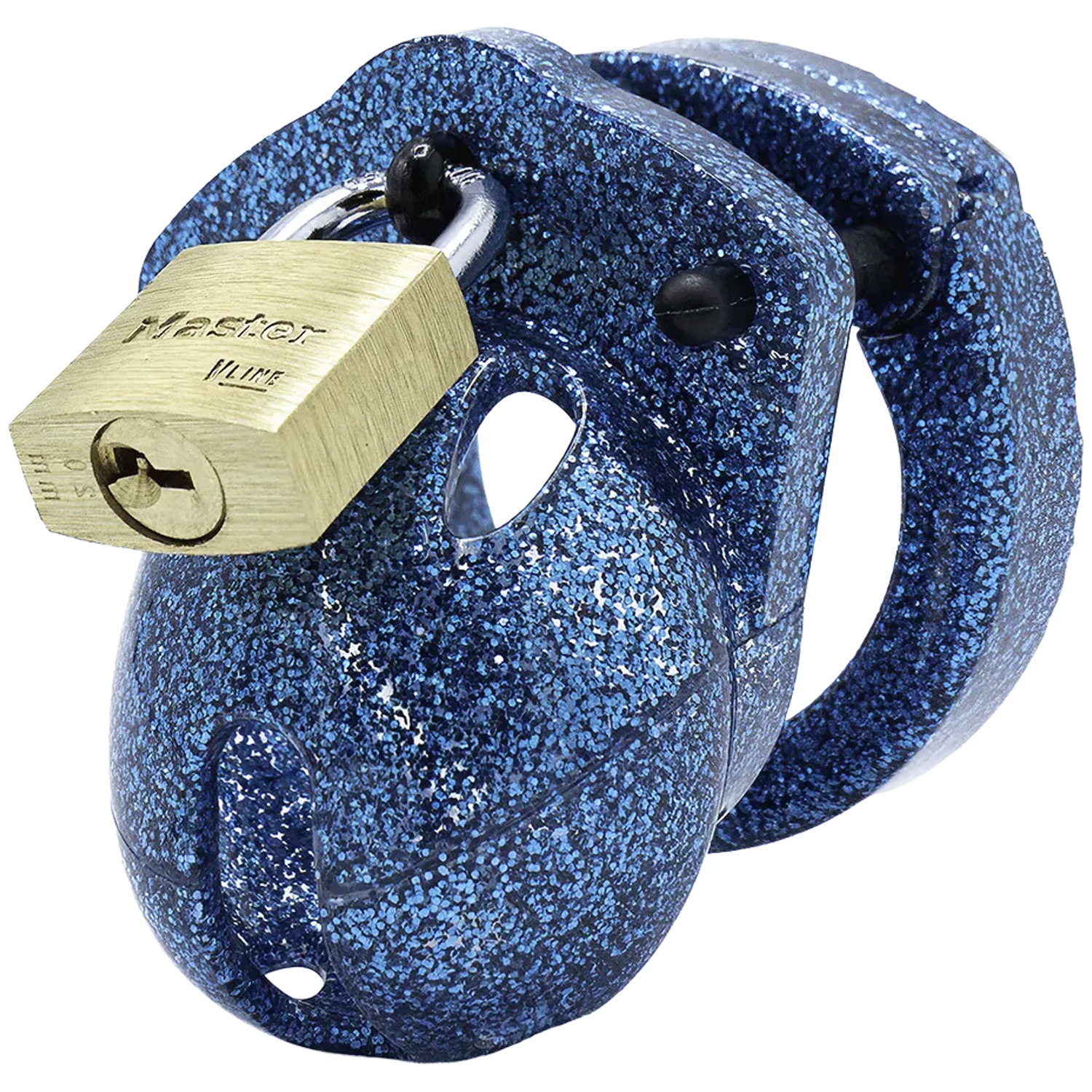 CB-X Mini-Me Glitter Chastity set med penisbur - Blå