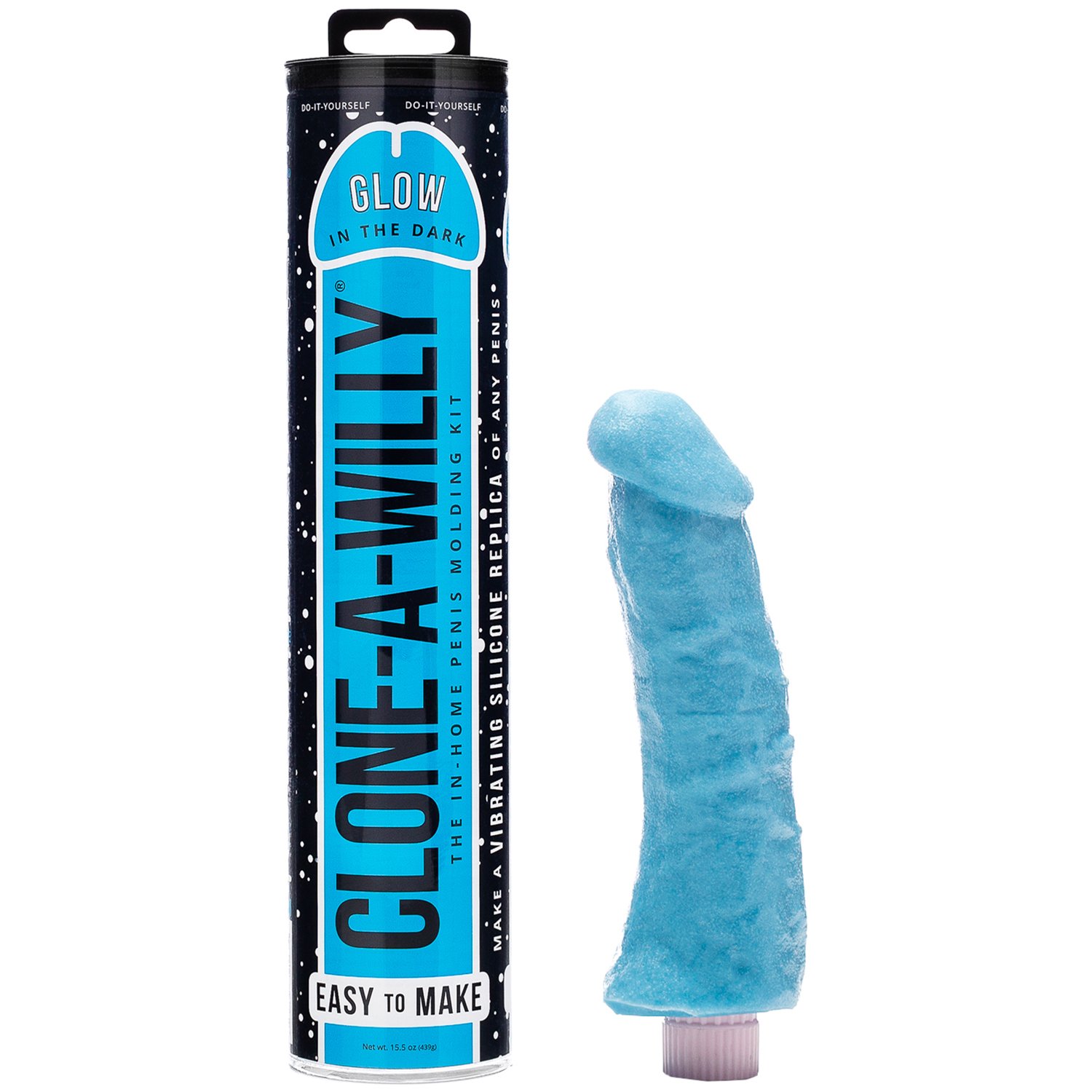Clone-A-Willy DIY Homemade Dildo Kit Glow In The Dark - Blå