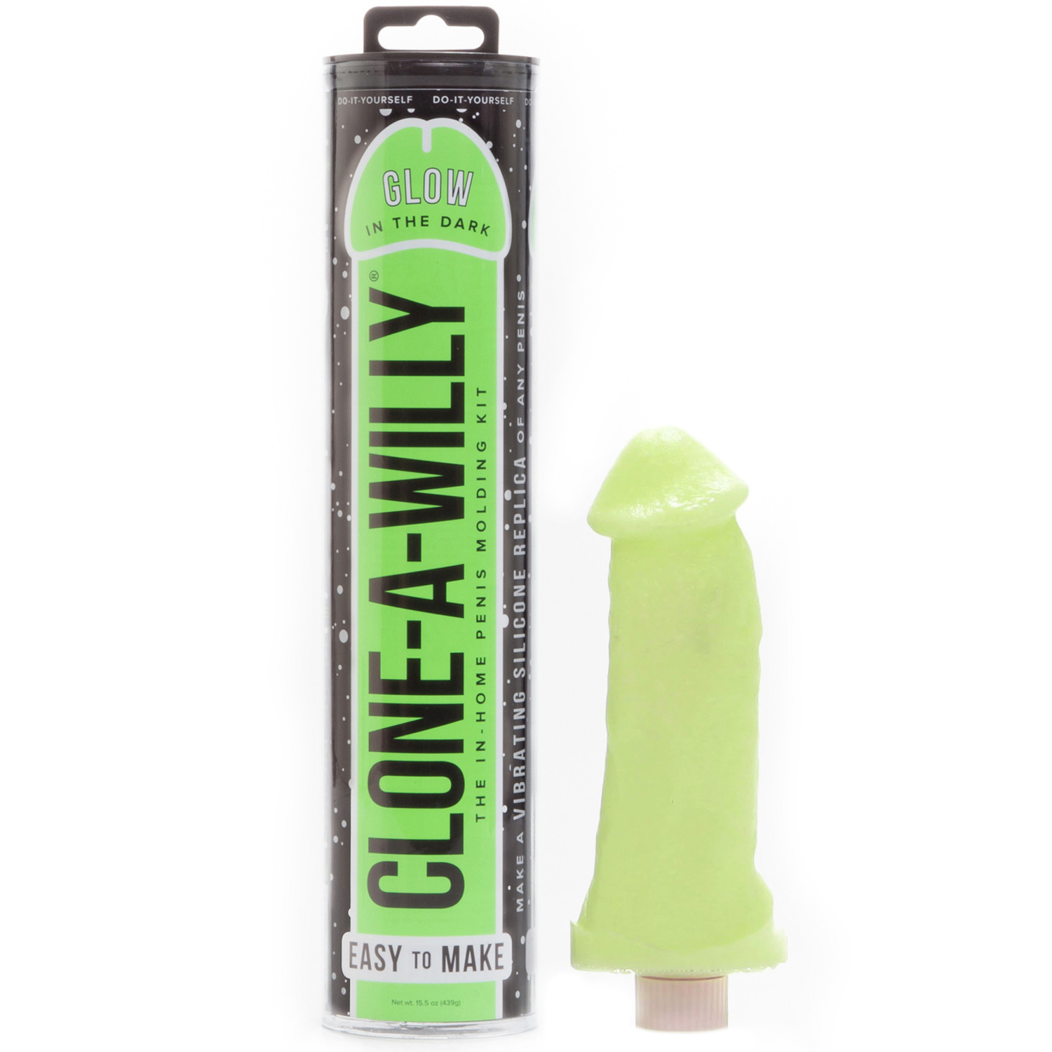 Clone-A-Willy DIY Homemade Dildo Kit Glow In The Dark - Grön