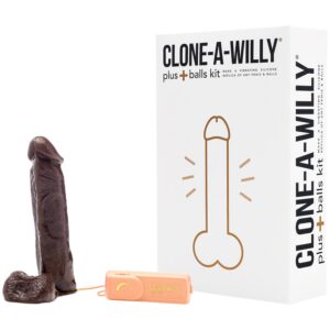 Clone-A-Willy Plus Balls DIY Homemade Dildo Kit Deep Skin Tone - Brun