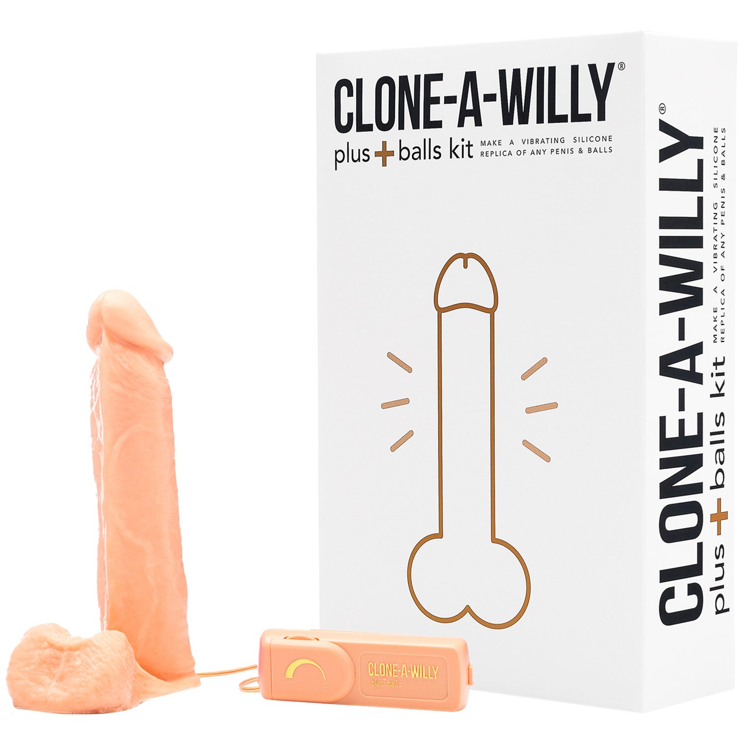 Clone-A-Willy Plus Balls DIY Homemade Dildo Kit Light Skin Tone - Nude