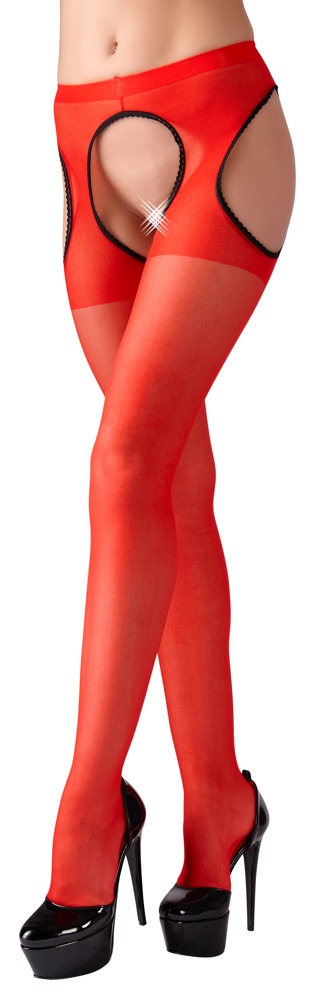 Cottelli Tights Red (Storlek: S/M)