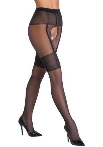 Crotchless Tights (Storlek: Small)