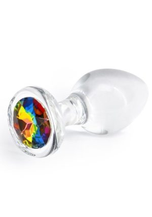 Crystal Desire Rainbow Buttplug, Medium