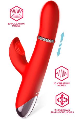 Divya Vibe With Up & Down Internal Ring Beads & Pulsation Vibrator