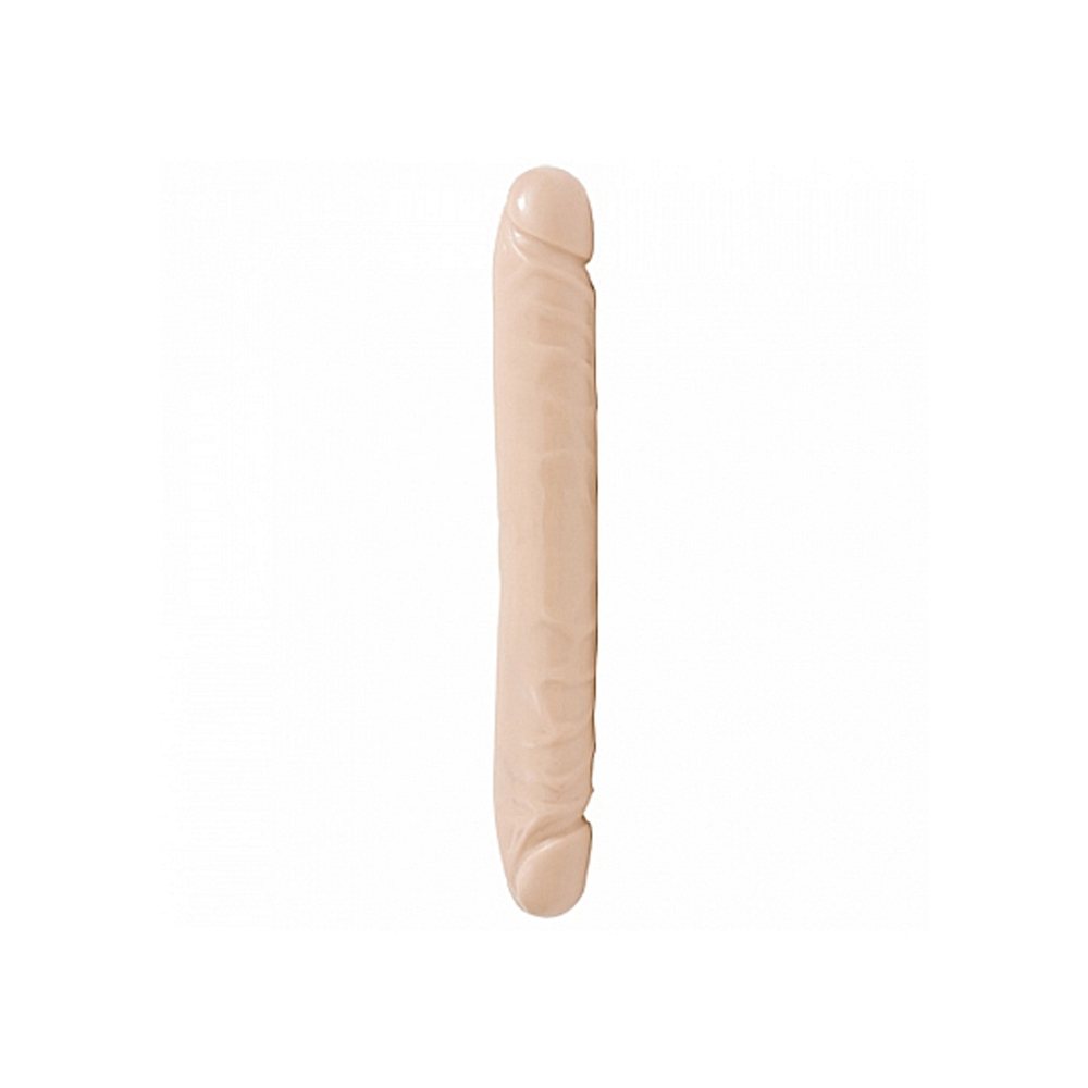 Doc Johnson Double Header Dubbeldildo - Ljus Hudfärg