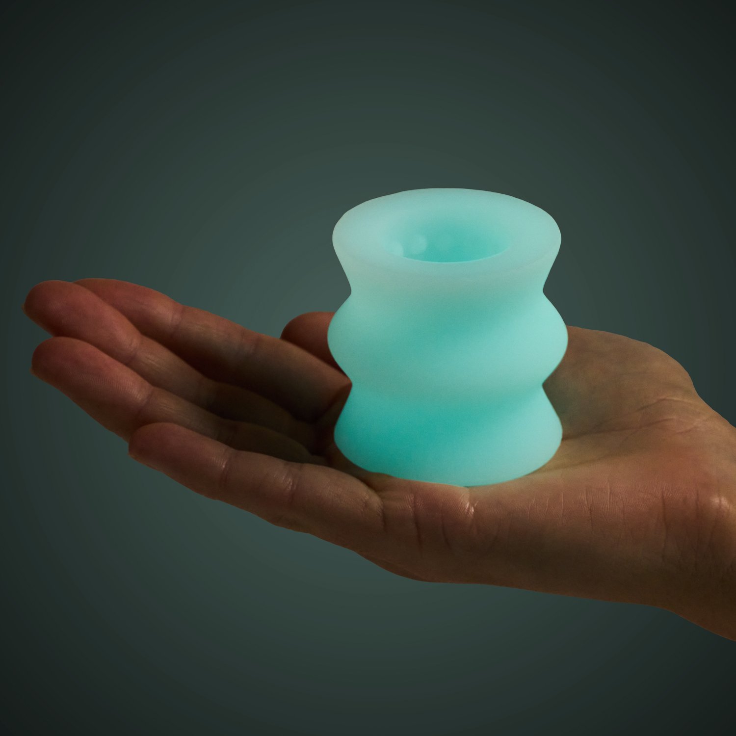Doc Johnson GoodHead Glow Helping Head Glow Stroker - Vit