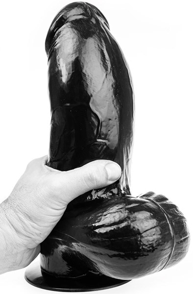 Domestic Partner Grenadier XL Black 29cm Grövre analdildo