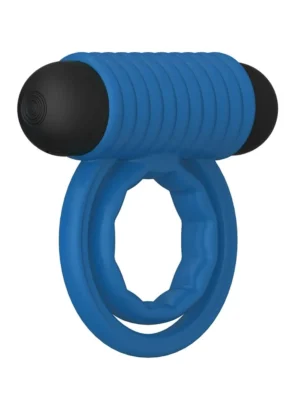 Double Rings Rock Hard Rechargeable Cock Ring Penisring med vibrator