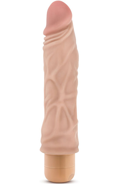 Dr. Skin Cock Vibe 10 Beige 21,5 cm Dildo med vibrator