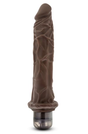 Dr. Skin Cock Vibe 8 Chocolate 25cm Dildo med vibrator