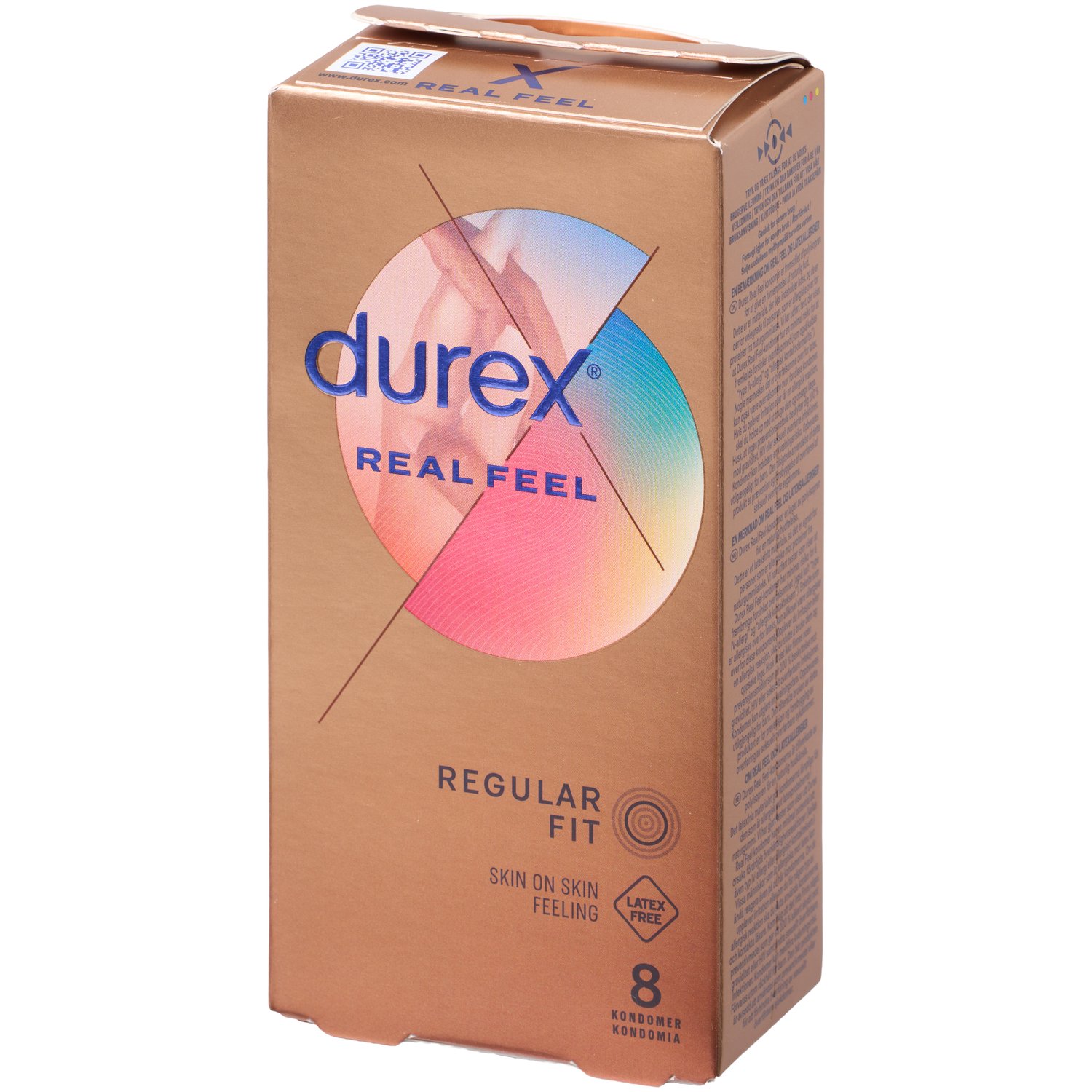 Durex RealFeel Latexfria Tunna Kondomer 8 st - Klar