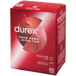 Durex Thin Feel Ultra Tunna Kondomer 30 st - Röd