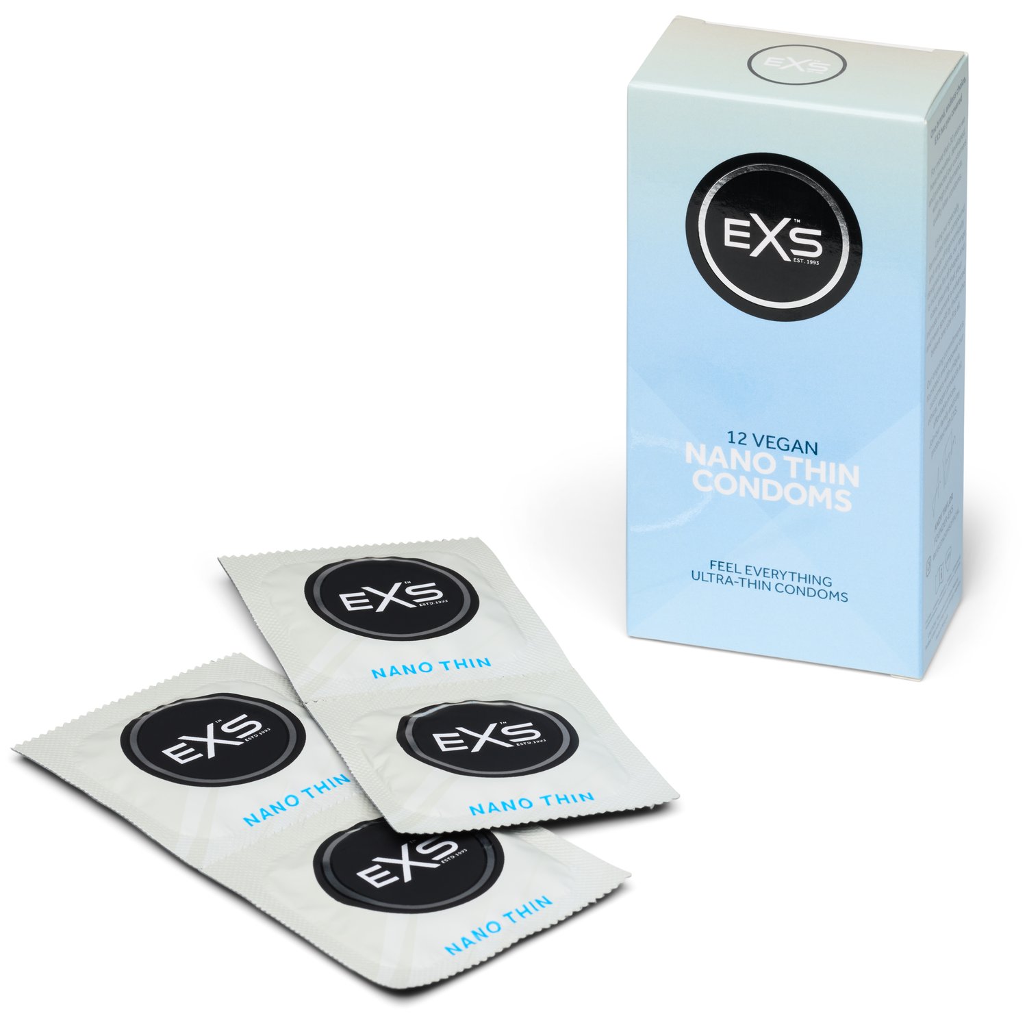 EXS Nano Thin Kondomer 12 st - Klar