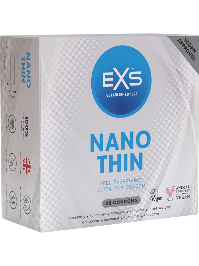 EXS: Nano Thin Kondomer, 48-pack
