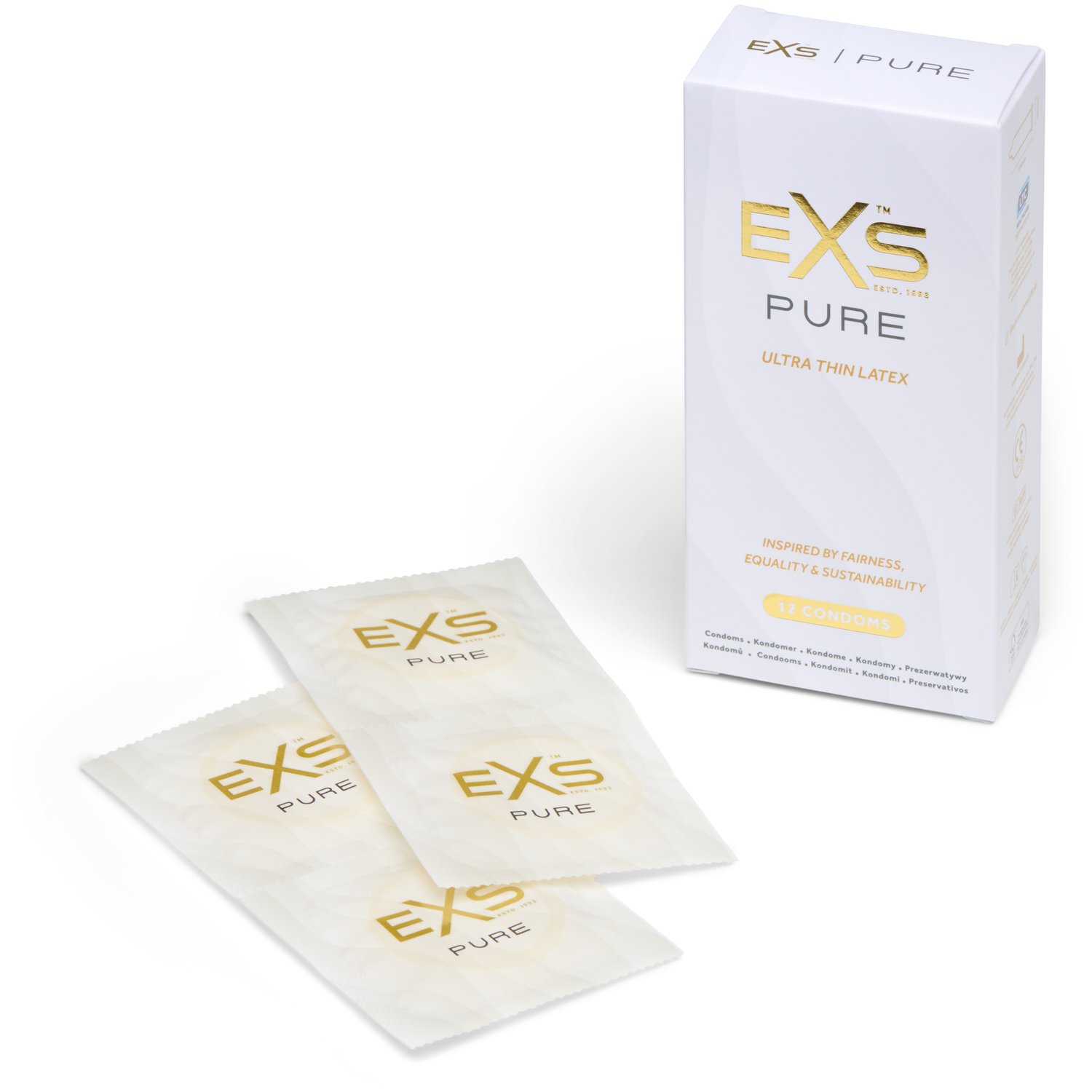 EXS Pure Ultra Thin Kondomer 12 st - Klar