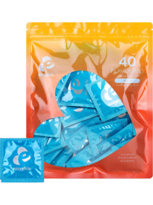 EasyGlide: Flavored Kondomer, 40-pack