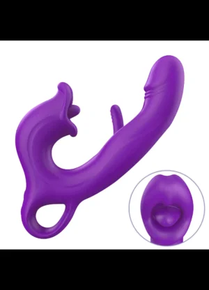 Erospace G-spot Vibrator With Clitoral Stimulation Vibrator