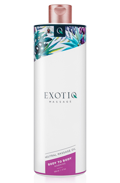 Exotiq Body To Body Warming Massage Oil 500ml Massageolja