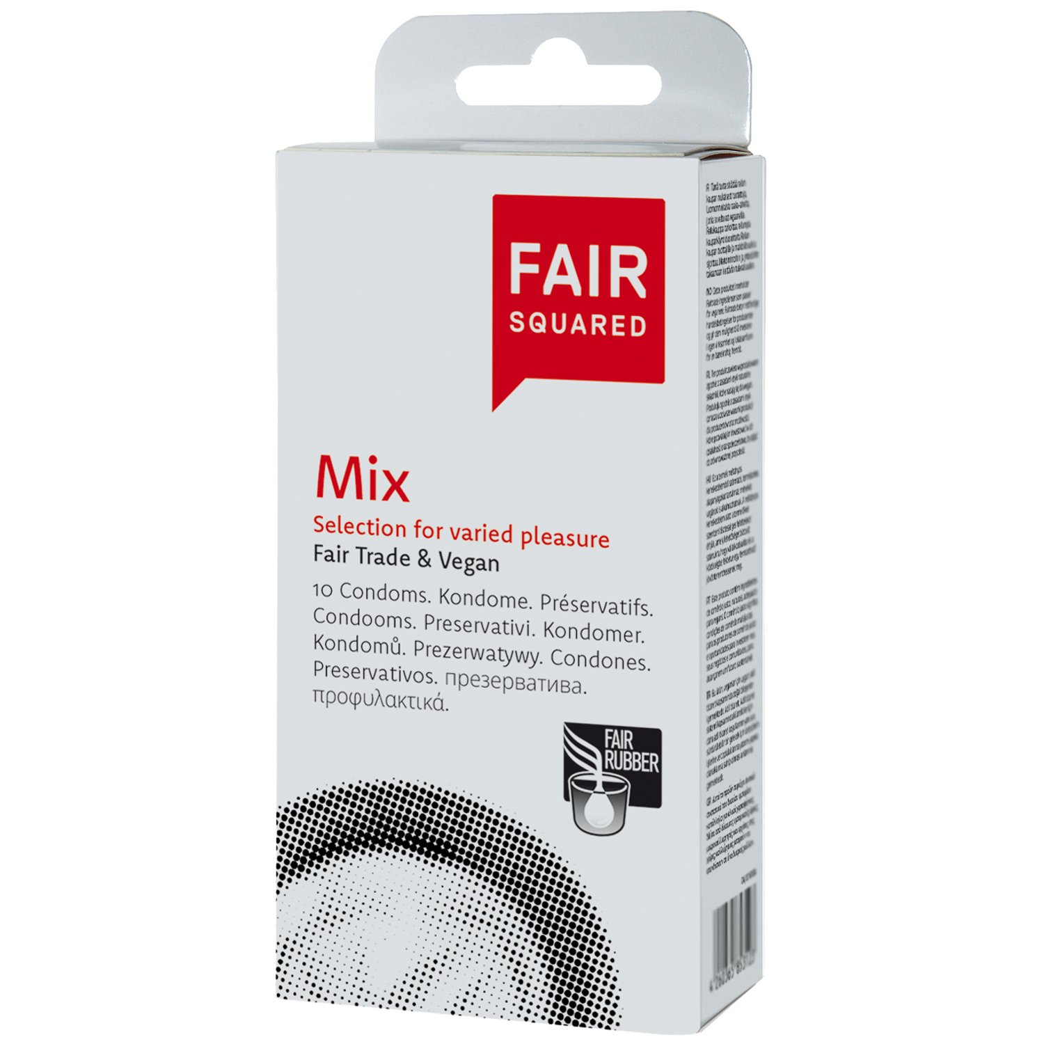 Fair Squared Mix Kondomer 10-pack - Klar