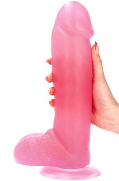 Fulvio Dildo Transparent Pink 31 cm XL dildo
