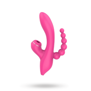 G-spot Vibrator With Sucking & Anal Beads