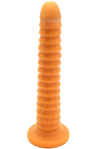 Gold Play Ribbed Small 25cm Ø4,5cm Analdildo