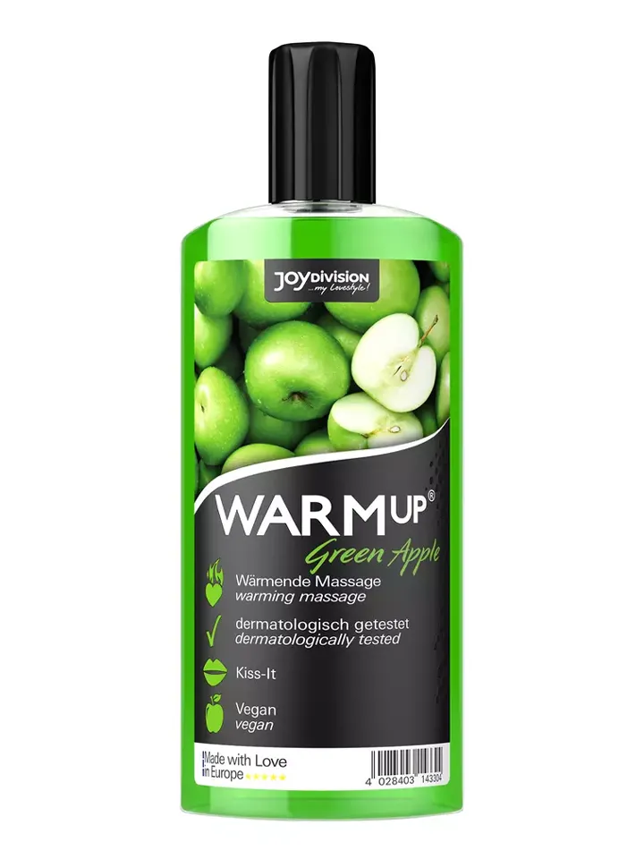 Joydivision Warm-up Massage Oil Green Apple 150ml Massageolja Äpple
