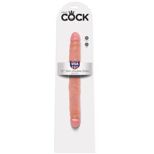 KING COCK - SLIM DUBBELDILDO 30 CM