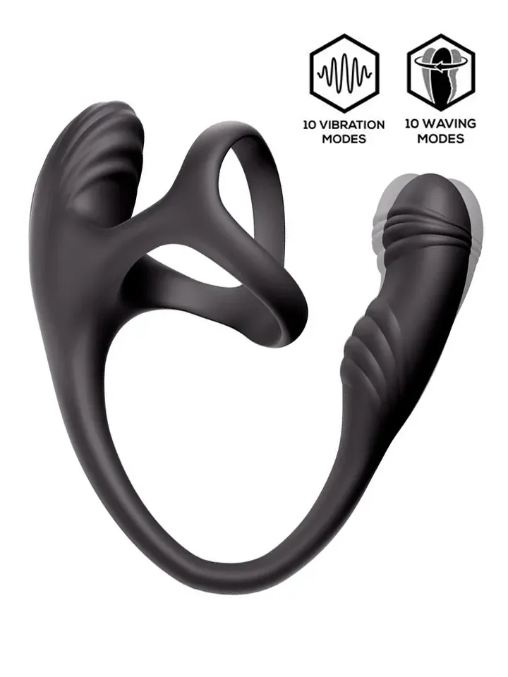 Kamber Waving Vibrating Anal Plug & Cockring Analplugg med penisring