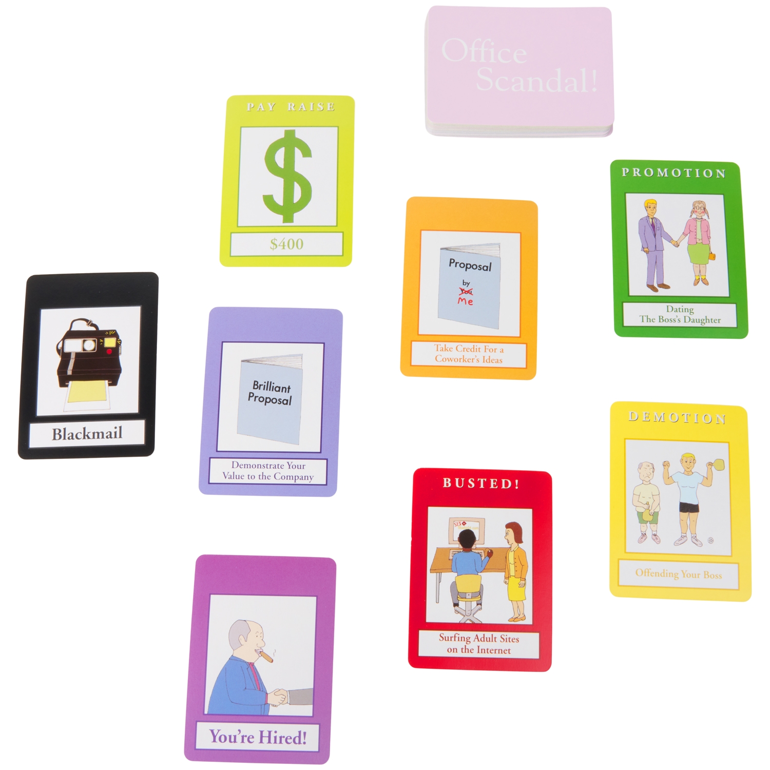 Kheper Games Office Scandal Kortspel - Blandade färger