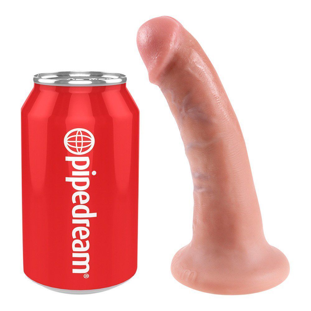 King Cock - 15,2 Cm Cock Realistisk Dildo - Ljus Hudfärg