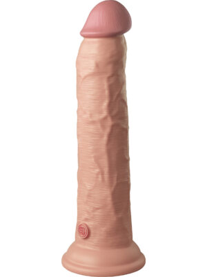 King Cock: Dual Density Realistisk Dildovibrator, 25 cm