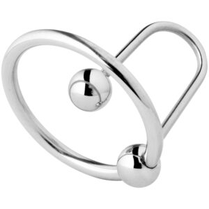 Kiotos Steel Spermstoppare Med Ollonring - Silver - M
