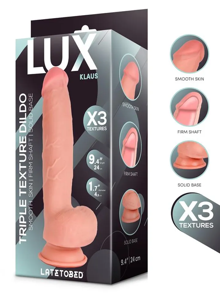 Klaus Triple Density Dildo 24 cm Realistisk dildo