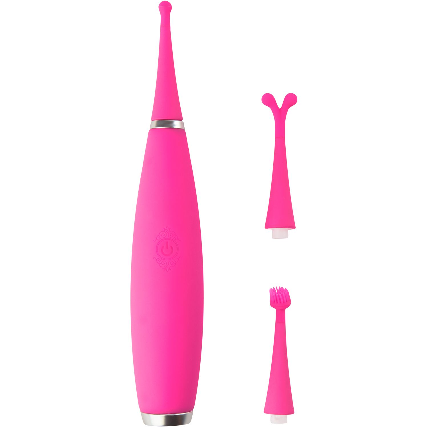 Klitorisvibrator Med Tre Olika Huvuden